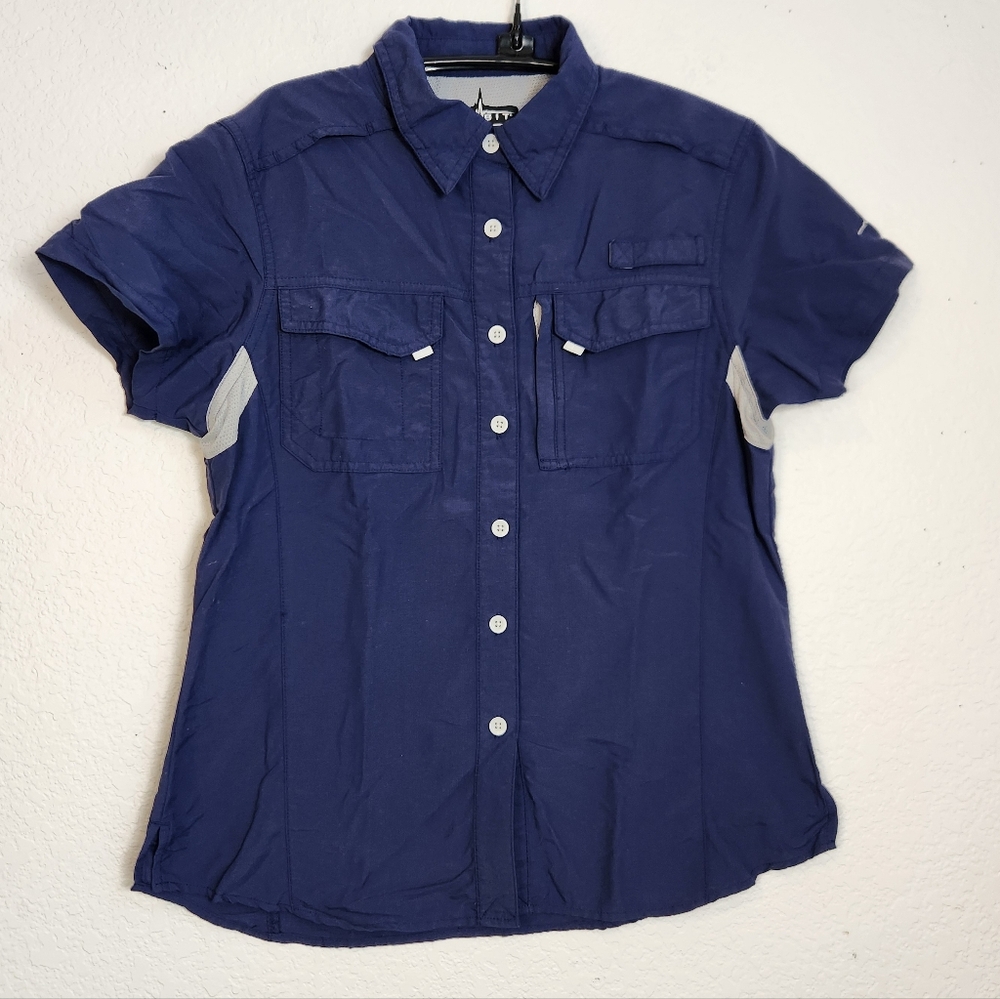 Habit Outdoor Naby Short Sleeve Vented Button-Up Shirt,‎ Size M